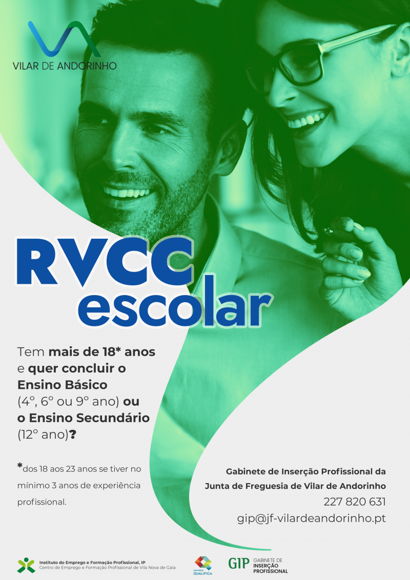 Formação RVCC Escolar Junta de Freguesia de Vilar de Andorinho